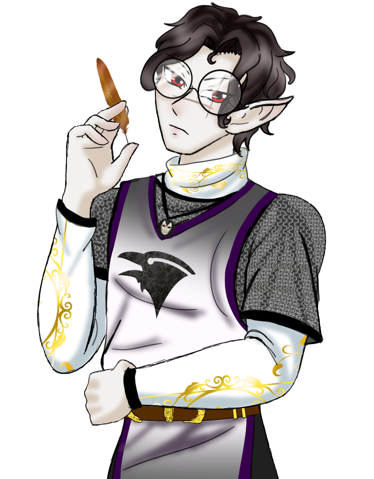 A Dungeons and Dragons Cleric holding a bronze feather