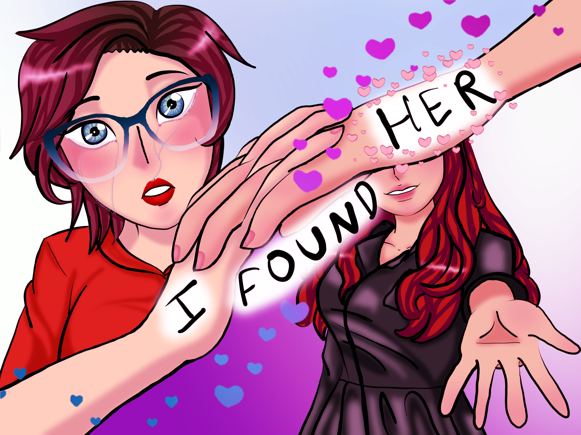 A picture based on my relationship and the Annika Wells version of the JVKE song "Her"